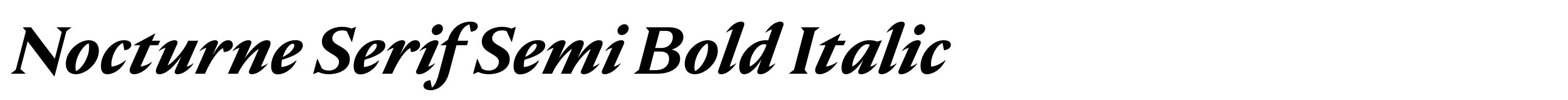Nocturne Serif Semi Bold Italic